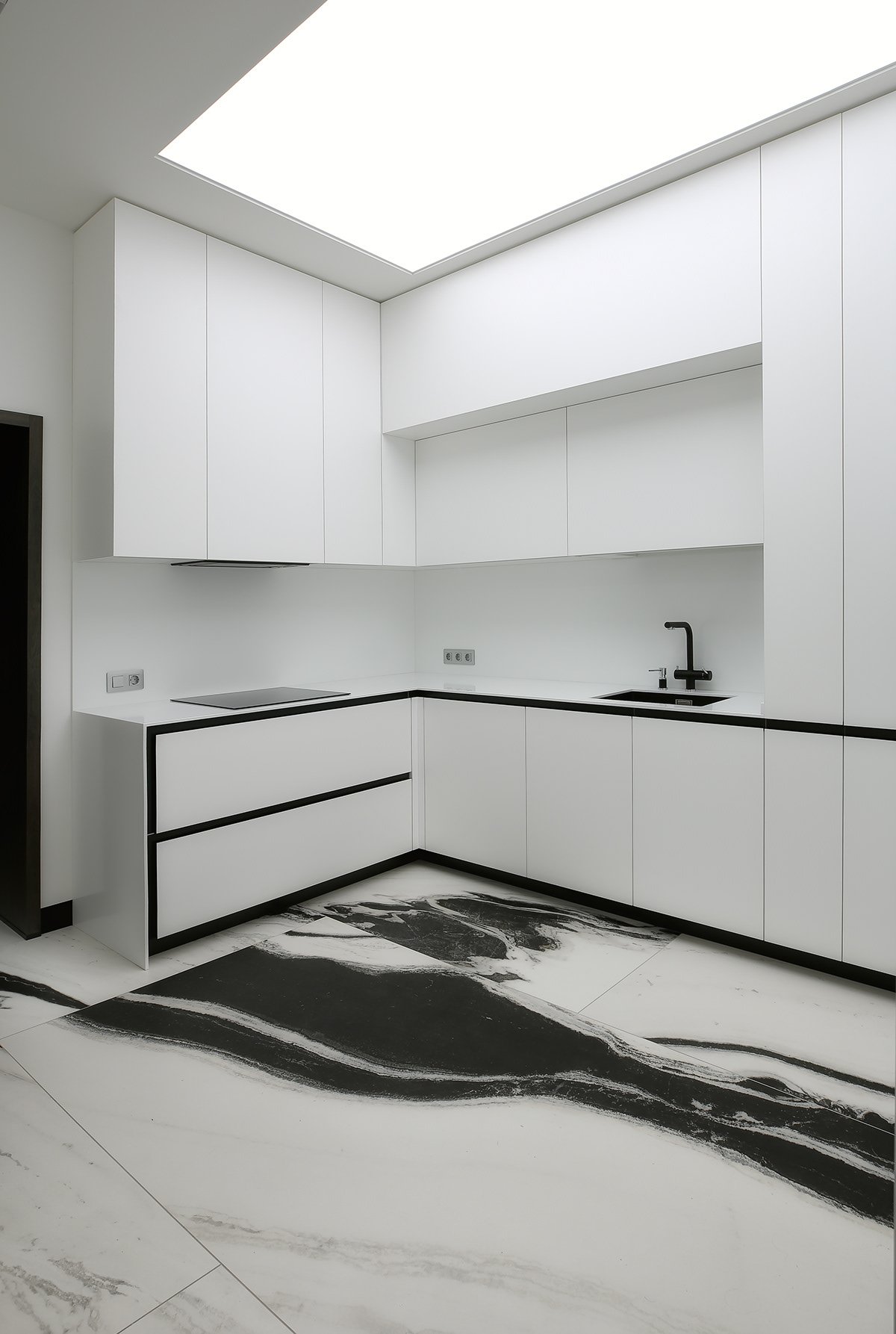 Kitchen counter detail.